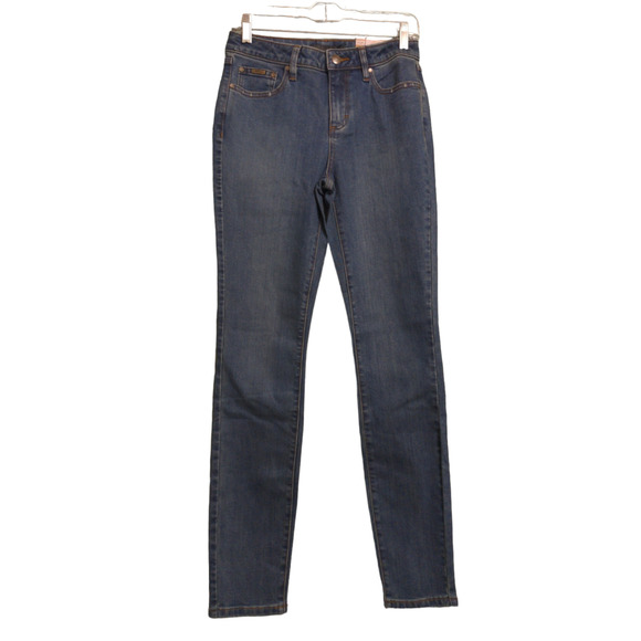 Prana Sienna Jean True Blue Mid-Rise Skinny Stretch Organic Denim 4/27 New - Picture 1 of 13